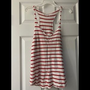 Forever 21 Red White Striped Tank Top (sz S)